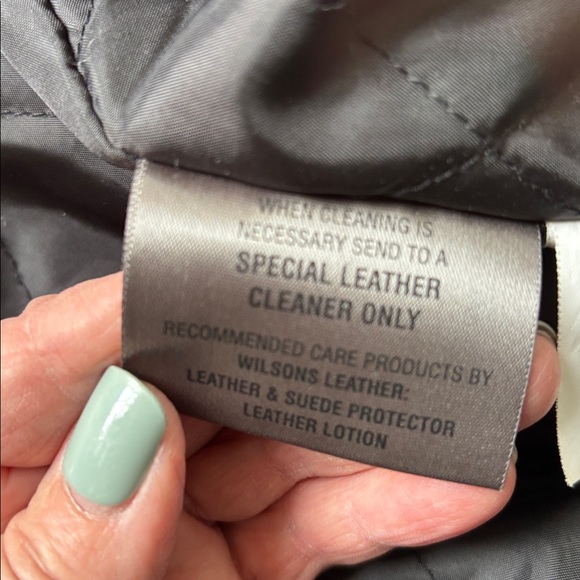 Wilson Leather Black Leather Jacket sz XL - Picture 9 of 16